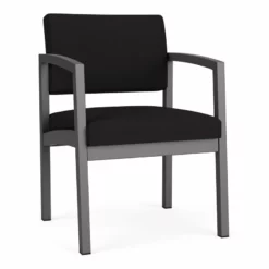 Lesro Lenox Steel Modern Polyurethane Guest Chair In Charcoal/Castillo Batik 40 Lesro Lenox Steel Modern Polyurethane Guest Chair In Charcoal/Castillo Batik -CYMAX Sales 2473209 L