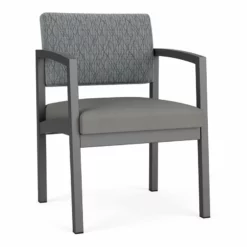 Lesro Lenox Steel Modern Fabric Guest Chair In Charcoal/Open House Cobalt 31 Lesro Lenox Steel Modern Fabric Guest Chair In Charcoal/Open House Cobalt -CYMAX Sales 2473212 L 2