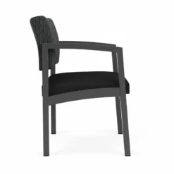 Lesro Lenox Steel Modern Fabric Guest Chair In Charcoal/Open House Navy -CYMAX Sales 2473214 1 L 1