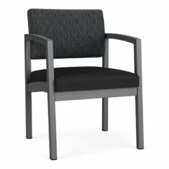 Lesro Lenox Steel Modern Fabric Guest Chair In Charcoal/Open House Cobalt 25 Lesro Lenox Steel Modern Fabric Guest Chair In Charcoal/Open House Cobalt -CYMAX Sales 2473214 L 2