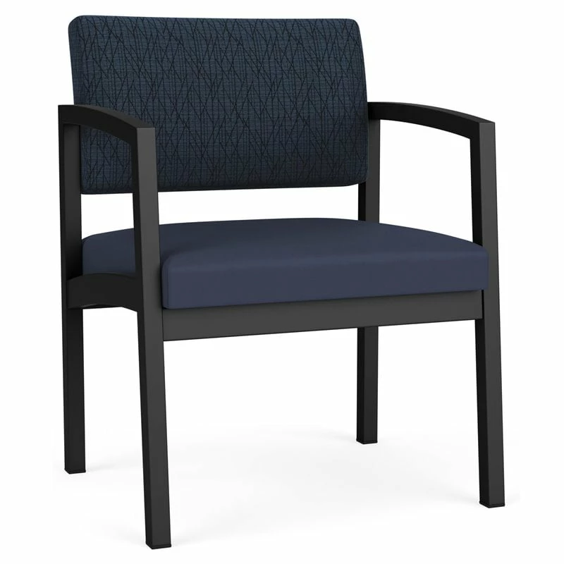Lesro Lenox Steel Polyurethane Oversize Guest Chair In Black/Castillo Black 9 Lesro Lenox Steel Polyurethane Oversize Guest Chair In Black/Castillo Black - Image 7