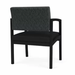 Lesro Lenox Steel Fabric Oversize Guest Chair In Black/Open House Cobalt -CYMAX Sales 2473222 2 L 6