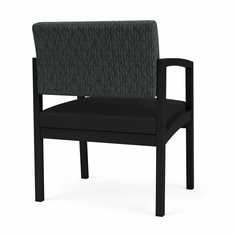 Lesro Lenox Steel Fabric Oversize Guest Chair In Black/Adler Midnight Sky 8 Lesro Lenox Steel Fabric Oversize Guest Chair In Black/Adler Midnight Sky - Image 6