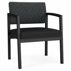 Lesro Lenox Steel Fabric Oversize Guest Chair In Black/Open House Cobalt -CYMAX Sales 2473222 L 6