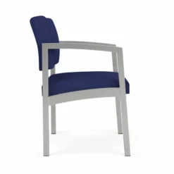 Lesro Lenox Steel Modern Fabric Guest Chair In Silver/Open House Navy 38 Lesro Lenox Steel Modern Fabric Guest Chair In Silver/Open House Navy -CYMAX Sales 2473242 1 L 1