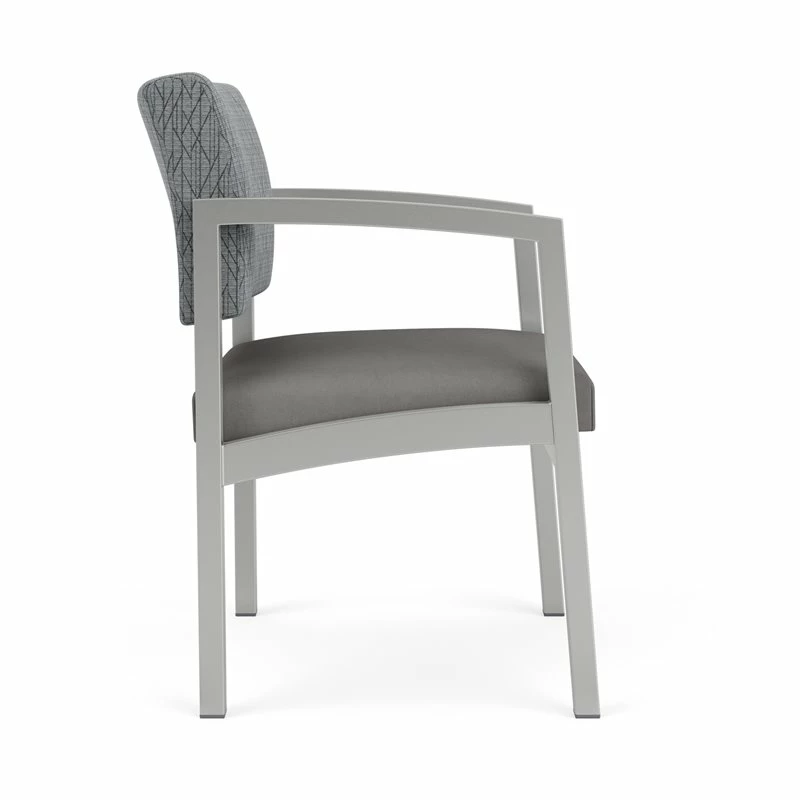Lesro Lenox Steel Modern Fabric Guest Chair In Silver/Adler Midnight Sky 13 Lesro Lenox Steel Modern Fabric Guest Chair In Silver/Adler Midnight Sky - Image 11
