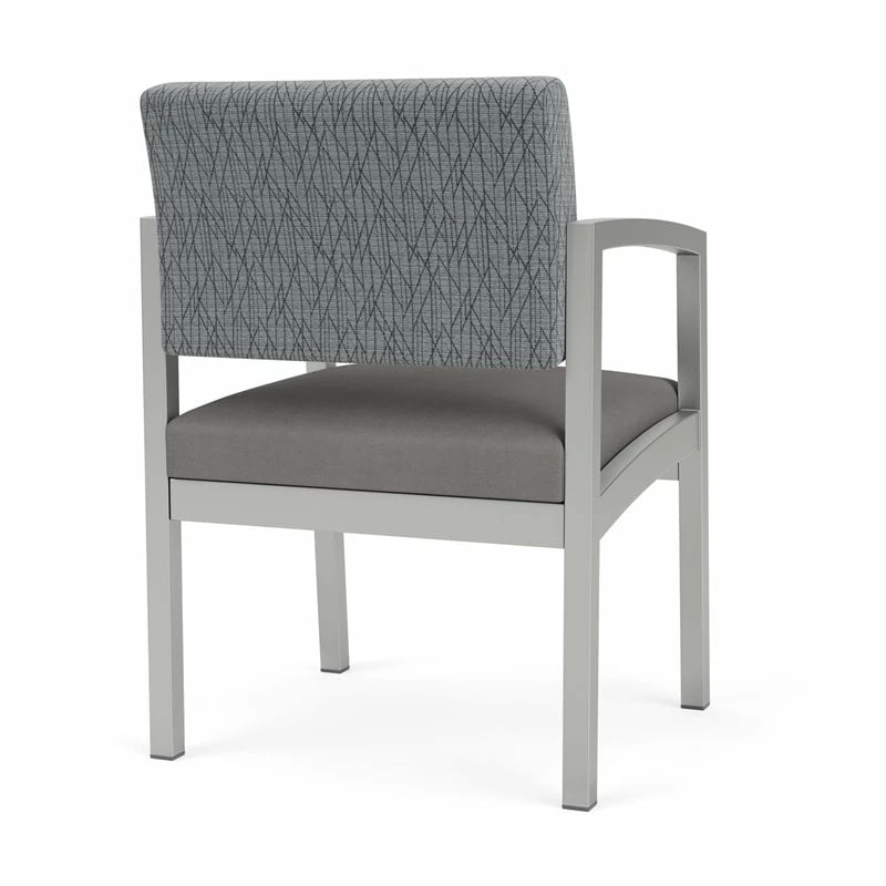 Lesro Lenox Steel Fabric Guest Chair In Silver/Adler Midnight Sky/Castillo Batik 14 Lesro Lenox Steel Fabric Guest Chair In Silver/Adler Midnight Sky/Castillo Batik - Image 12