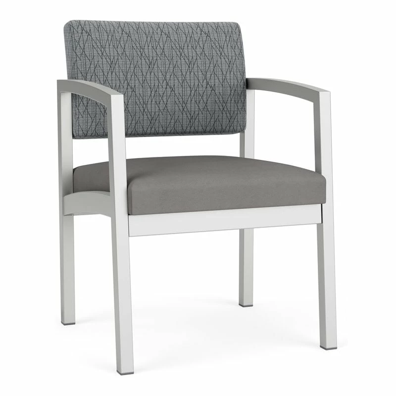 Lesro Lenox Steel Fabric Guest Chair In Silver/Adler Midnight Sky/Castillo Batik 12 Lesro Lenox Steel Fabric Guest Chair In Silver/Adler Midnight Sky/Castillo Batik - Image 10