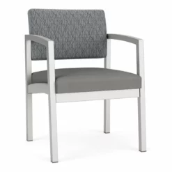 Lesro Lenox Steel Modern Polyurethane Guest Chair In Silver/Castillo Black -CYMAX Sales 2473244 L 4