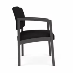 Lesro Lenox Steel Fabric Oversize Guest Chair In Charcoal/Open House Cobalt -CYMAX Sales 2473249 1 L 1