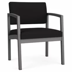 Lesro Lenox Steel Polyurethane Oversize Guest Chair In Charcoal/Castillo Black -CYMAX Sales 2473249 L 5