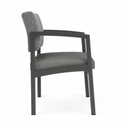 Lesro Lenox Steel Polyurethane Oversize Guest Chair In Charcoal/Castillo Metal -CYMAX Sales 2473252 1 L
