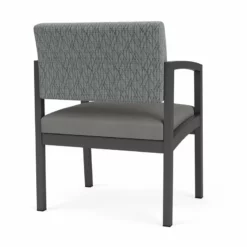 Lesro Lenox Steel Polyurethane Oversize Guest Chair In Charcoal/Castillo Metal -CYMAX Sales 2473252 2 L