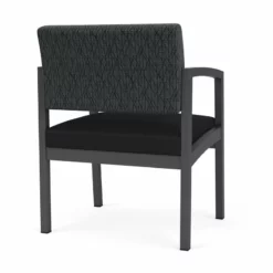 Lesro Lenox Steel Polyurethane Oversize Guest Chair In Charcoal/Castillo Metal -CYMAX Sales 2473254 2 L