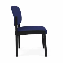 Lesro Lenox Steel Fabric Armless Guest Chair In Black/Open House Black -CYMAX Sales 2473274 1 L 2