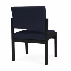 Lesro Lenox Steel Fabric Armless Guest Chair In Black/Adler Nocturnal -CYMAX Sales 2473275 2 L