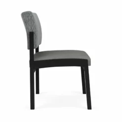 Lesro Lenox Steel Fabric Armless Guest Chair In Black/Open House Cobalt -CYMAX Sales 2473276 1 L 1