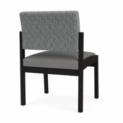 Lesro Lenox Steel Fabric Armless Guest Chair In Black/Open House Black -CYMAX Sales 2473276 2 L 2