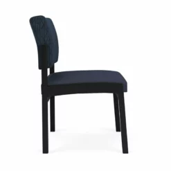 Lesro Lenox Steel Fabric Armless Guest Chair In Black/Open House Cobalt -CYMAX Sales 2473277 1 L 1