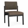 Lesro Lenox Steel Fabric Armless Guest Chair In Black/Open House Cobalt -CYMAX Sales 2473279 L 1