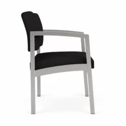 Lesro Lenox Steel Polyurethane Oversize Guest Chair In Silver/Castillo Quarry -CYMAX Sales 2473281 1 L 1