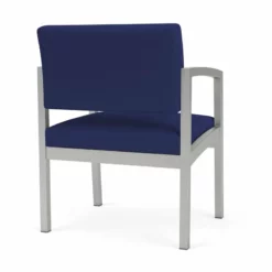 Lesro Lenox Steel Polyurethane Oversize Guest Chair In Silver/Castillo Quarry -CYMAX Sales 2473282 2 L 1