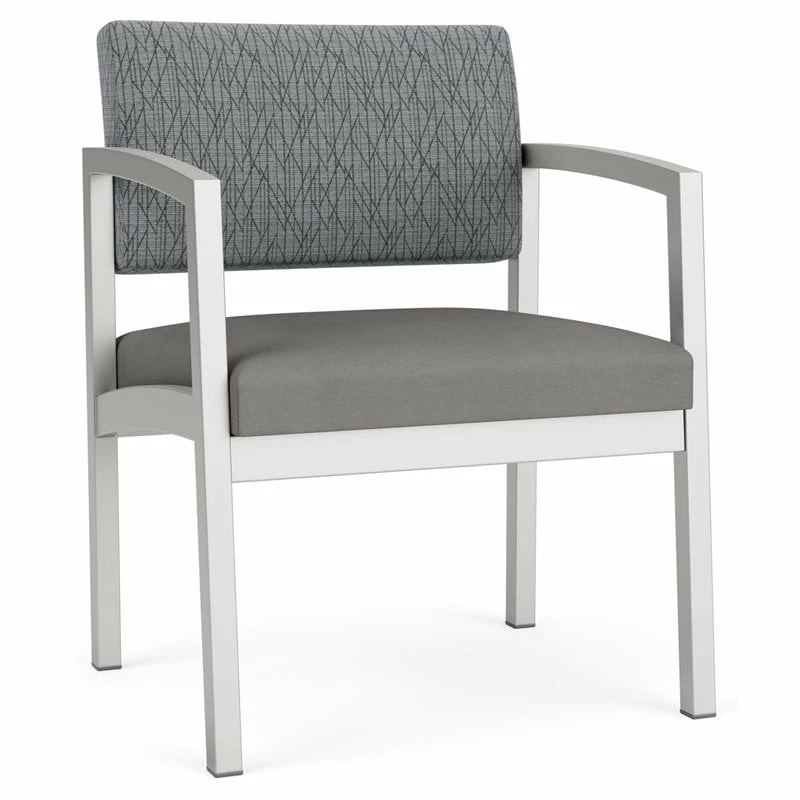 Lesro Lenox Steel Polyurethane Oversize Guest Chair In Silver/Castillo Metal 12 Lesro Lenox Steel Polyurethane Oversize Guest Chair In Silver/Castillo Metal - Image 10