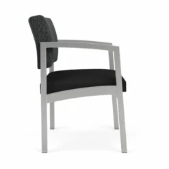 Lesro Lenox Steel Oversize Guest Chair -Silver/Adler Midnight Sky/Castillo Batik -CYMAX Sales 2473286 1 L 3