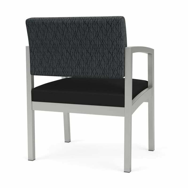 Lesro Lenox Steel Polyurethane Oversize Guest Chair In Silver/Castillo Metal 8 Lesro Lenox Steel Polyurethane Oversize Guest Chair In Silver/Castillo Metal - Image 6