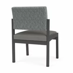 Lesro Lenox Steel Fabric Armless Guest Chair In Charcoal/Open House Black 33 Lesro Lenox Steel Fabric Armless Guest Chair In Charcoal/Open House Black -CYMAX Sales 2473308 2 L 2
