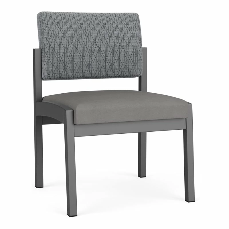 Lesro Lenox Steel Polyurethane Armless Guest Chair In Charcoal/Castillo Metal 12 Lesro Lenox Steel Polyurethane Armless Guest Chair In Charcoal/Castillo Metal - Image 10