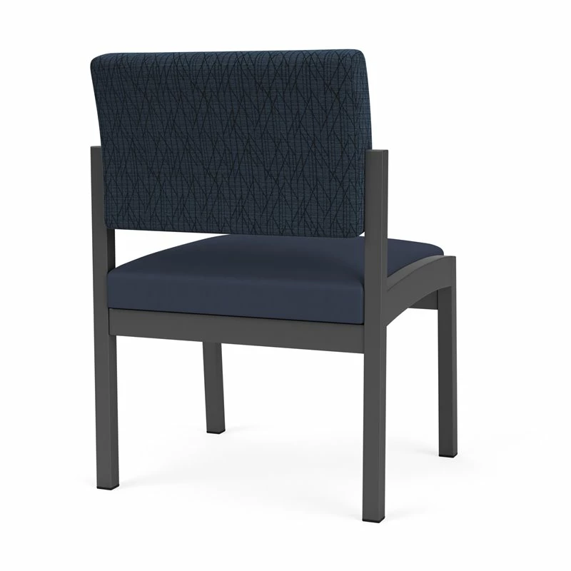 Lesro Lenox Steel Polyurethane Armless Guest Chair In Charcoal/Castillo Metal 11 Lesro Lenox Steel Polyurethane Armless Guest Chair In Charcoal/Castillo Metal - Image 9