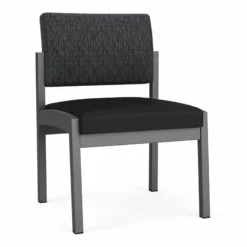 Lesro Lenox Steel Polyurethane Armless Guest Chair In Charcoal/Castillo Metal 25 Lesro Lenox Steel Polyurethane Armless Guest Chair In Charcoal/Castillo Metal -CYMAX Sales 2473310 L