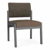 Lesro Lenox Steel Fabric Armless Guest Chair In Charcoal/Open House Cobalt -CYMAX Sales 2473311 L 7