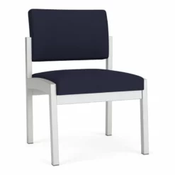 Lesro Lenox Steel Polyurethane Armless Guest Chair In Silver/Castillo Quarry -CYMAX Sales 2473339 L 1