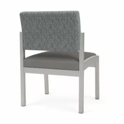 Lesro Lenox Steel Fabric Armless Guest Chair In Silver/Open House Asteroid -CYMAX Sales 2473340 2 L 1