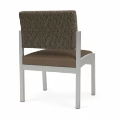 Lesro Lenox Steel Polyurethane Armless Guest Chair In Silver/Castillo Quarry -CYMAX Sales 2473343 2 L 1