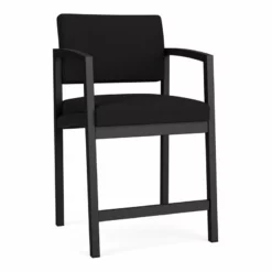 Lesro Lenox Steel Modern Fabric Hip Chair In Black/Open House Navy -CYMAX Sales 2473353 L 1