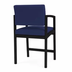 Lesro Lenox Steel Modern Fabric Hip Chair In Black/Open House Navy -CYMAX Sales 2473354 2 L 1