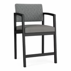 Lesro Lenox Steel Modern Fabric Hip Chair In Black/Open House Navy -CYMAX Sales 2473356 L 1