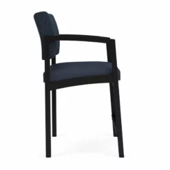 Lesro Lenox Steel Modern Fabric Hip Chair In Black/Open House Navy -CYMAX Sales 2473357 1 L 1