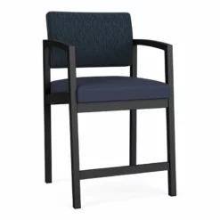 Lesro Lenox Steel Modern Fabric Hip Chair In Black/Adler Nocturnal -CYMAX Sales 2473357 L