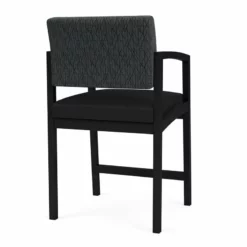 Lesro Lenox Steel Modern Fabric Hip Chair In Black/Open House Navy -CYMAX Sales 2473358 2 L 1