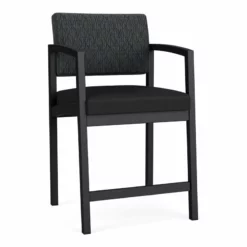 Lesro Lenox Steel Modern Fabric Hip Chair In Black/Open House Navy -CYMAX Sales 2473358 L 1