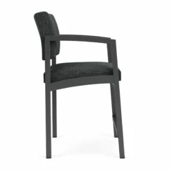 Lesro Lenox Steel Modern Polyurethane Hip Chair In Charcoal/Castillo Batik -CYMAX Sales 2473370 1 L 3