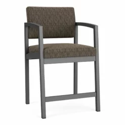 Lesro Lenox Steel Fabric Hip Chair In Charcoal/Adler Nocturnal/Castillo Black -CYMAX Sales 2473371 L 5