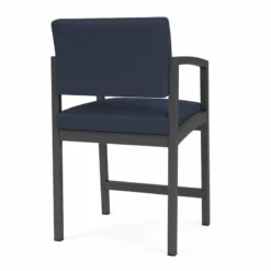 Lesro Lenox Steel Modern Fabric Hip Chair In Charcoal/Open House Cobalt -CYMAX Sales 2473372 2 L 2