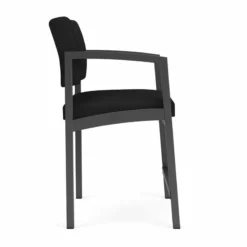 Lesro Lenox Steel Modern Polyurethane Hip Chair In Charcoal/Castillo Batik -CYMAX Sales 2473373 1 L 3