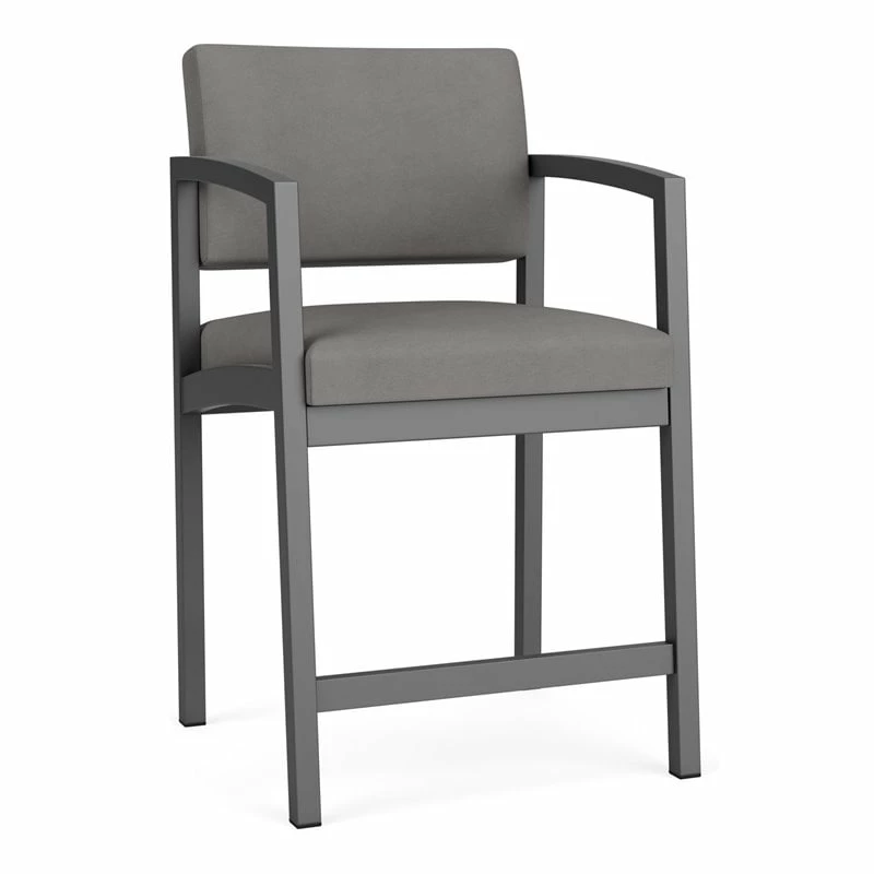 Lesro Lenox Steel Modern Fabric Hip Chair In Charcoal/Adler Midnight Sky 6 Lesro Lenox Steel Modern Fabric Hip Chair In Charcoal/Adler Midnight Sky - Image 4