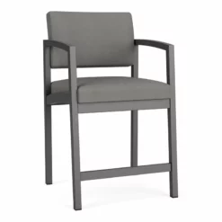 Lesro Lenox Steel Modern Polyurethane Hip Chair In Charcoal/Castillo Batik -CYMAX Sales 2473374 L 3